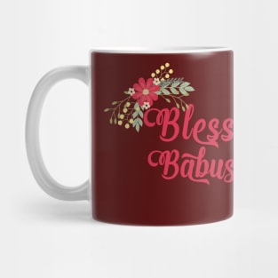 Blessed Babushka Floral Russian Grandma Gift Mug